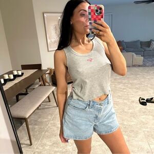 Pink and gray Roxy tank top